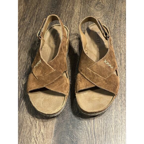 Born Women's Ebba Brown Suede Sandals SZ 8 - Picture 13 of 15